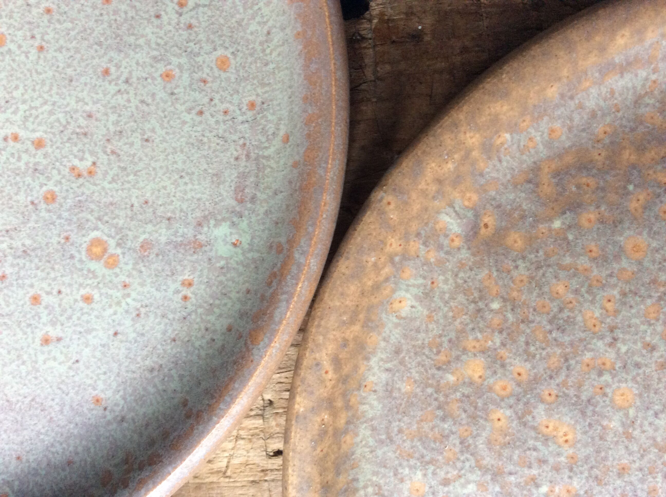 Set of 12 large and 11 small sandstone plates