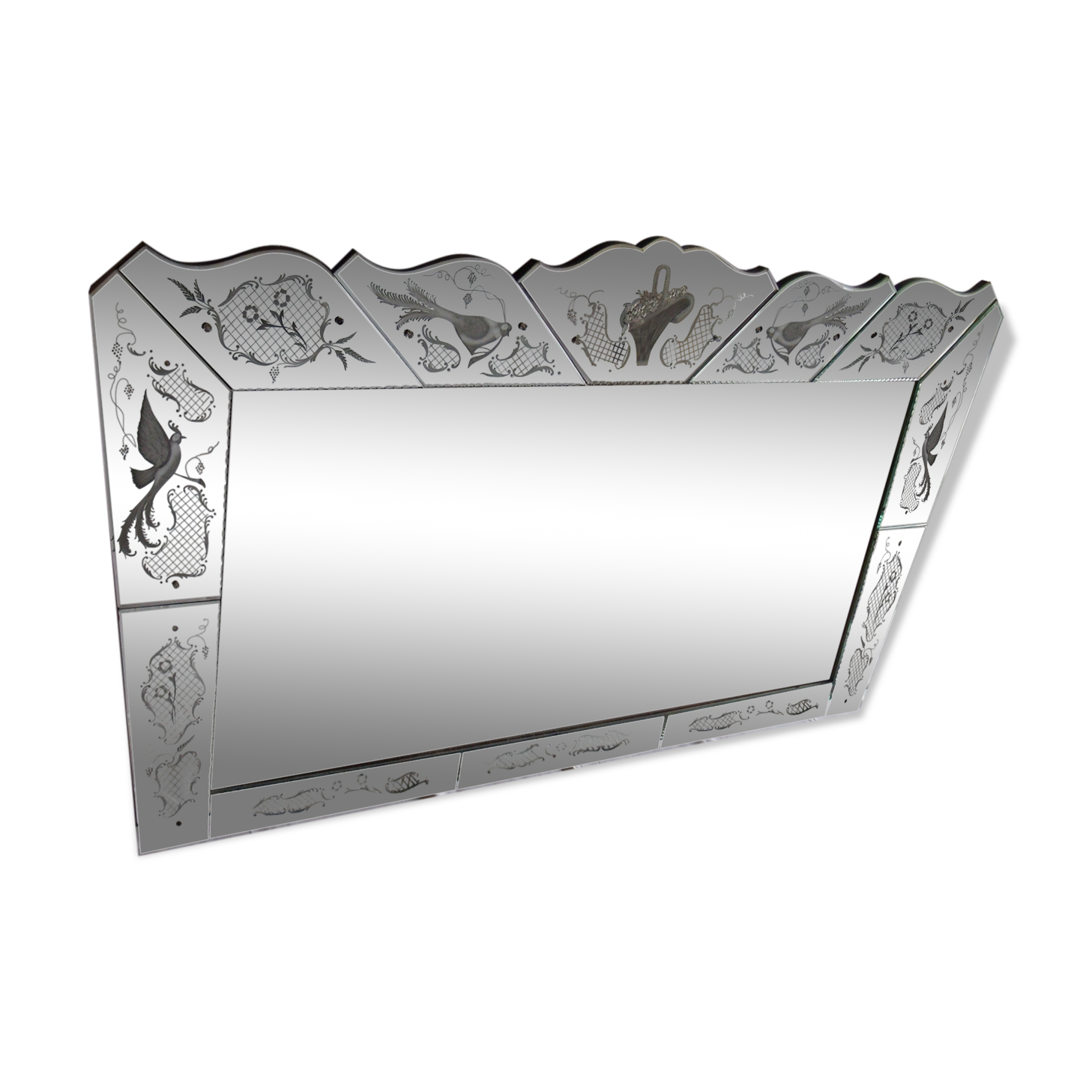 Very large Venetian mirror 180x100cm