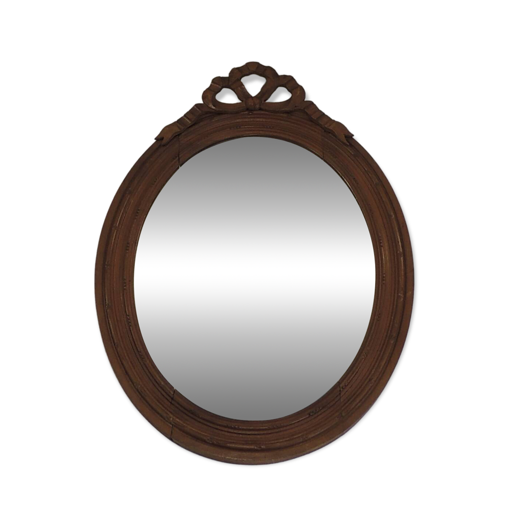 Miroir Ancien Bois Sculpt
