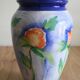 Vase à fleurs en céramique décor floral