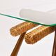 Mid-century side table by Max Kment, maple, cord, Austria, 1950s