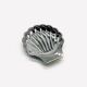 Small stainless steel shell dish
