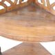 Antique walnut corner shelves 19th century