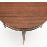 Table à jeux et de salon de forme demi-lune