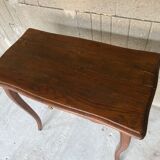 Solid oak desk with a Louis XV 1900 style drawer
