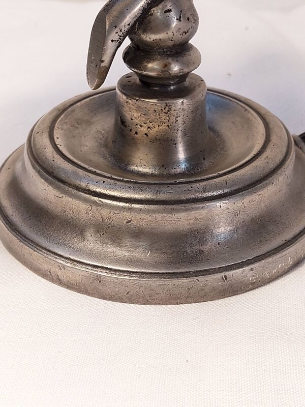 Lampe de table Art Déco en étain véritable circa 1920