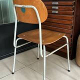 Old vintage adult school chair
