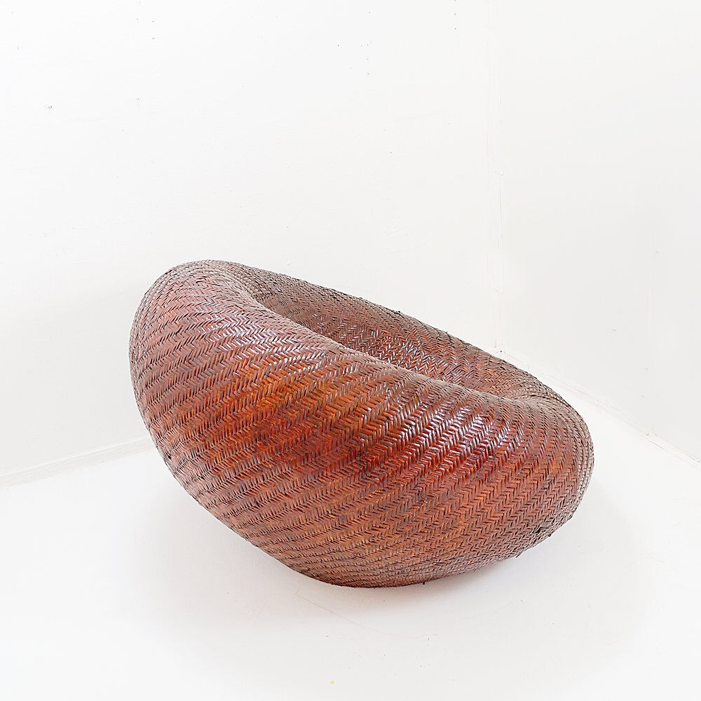 Cocoon armchair in rattan - France 1970s