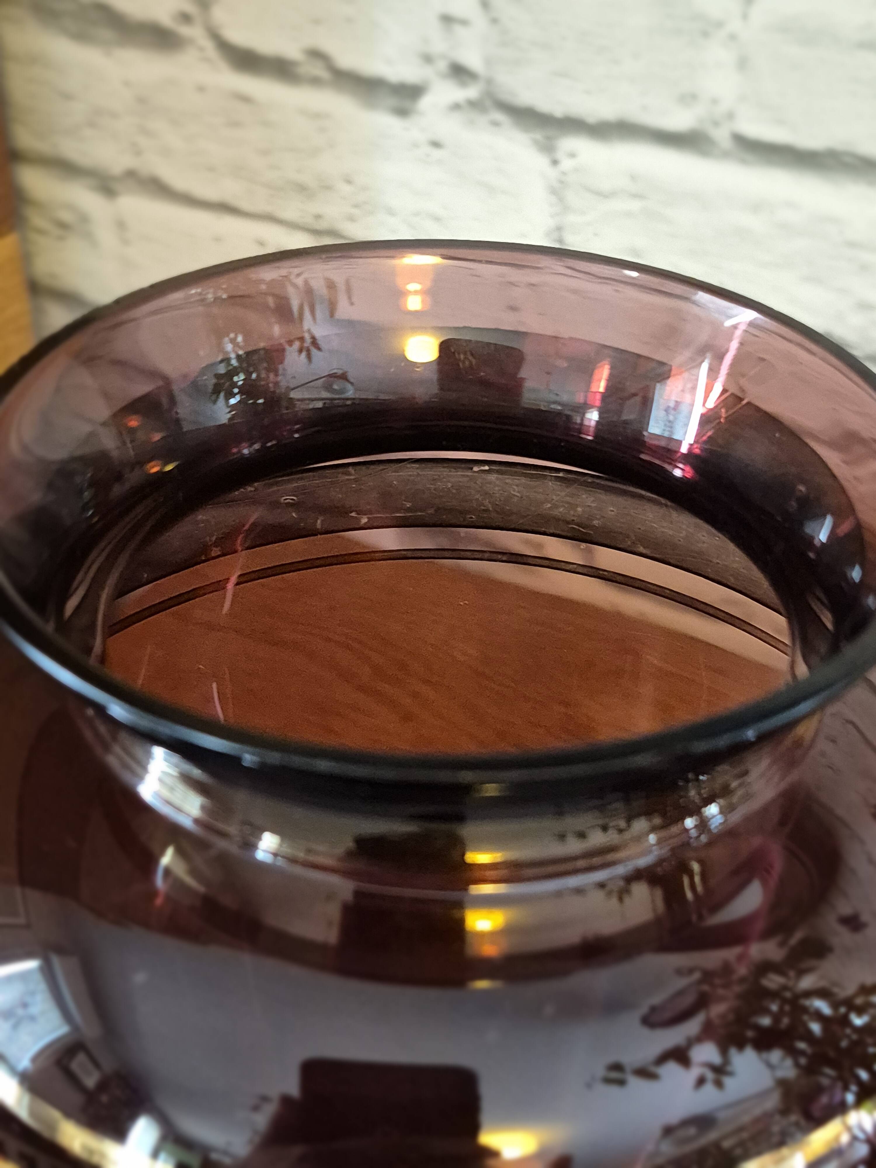 Vintage purple Boom d'Anvers ball vase