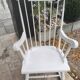 White rocking chair
