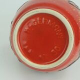 bay keramik 1960's 70's vintage VASE red yellow black lava pattern model 67