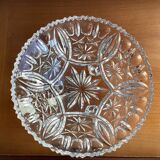 Thick glass tripod cup - vintage