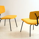 Pair of chairs Sunday C. Sclafert 1950's