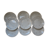 Lot of flat plates made of earthenware