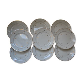 Lot of flat plates made of earthenware