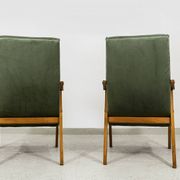 Mid-Century armchairs by Edmund Homa Gfm 18, Poland, 1960s, set of 2