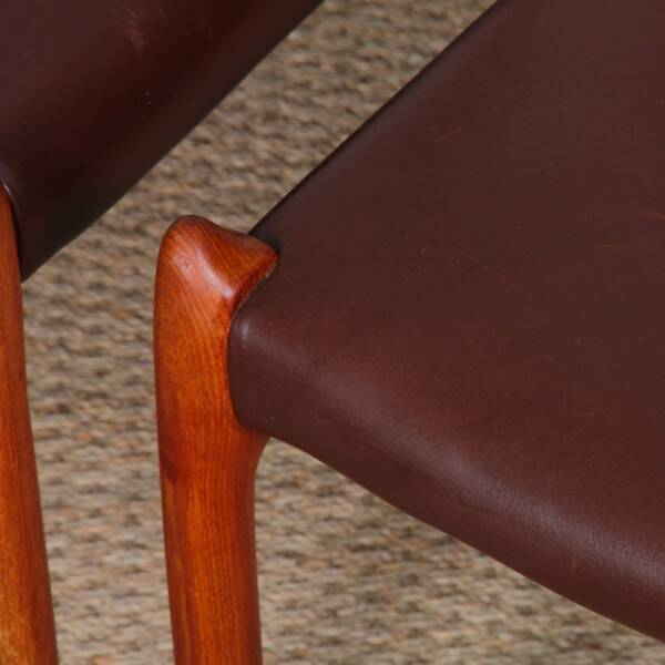 Set of 6 chairs by Niels Otto Moller in teak model 78, 1960.
