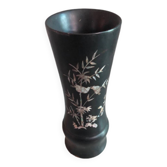 Vase asiatique nacré