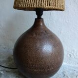 Foot of Lamp Ball in Hammered Metal 70s