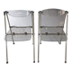 Paire de chaises pliantes modernes en plexiglas