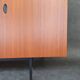 Minimalist mahogany veneer row by Paul Geoffroy 1960s