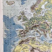 Old physical map — Ancient Continent | Europe, Africa, Asia & O