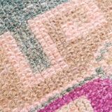 3x10 Rug For Hallway Pink Blue Vintage Runner Rug, 85x318Cm