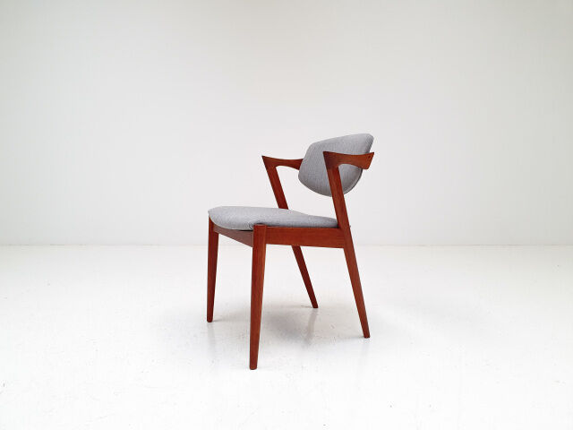 Kai Kristiansen model 42 teak dining chairs for Schou Andersen 1960