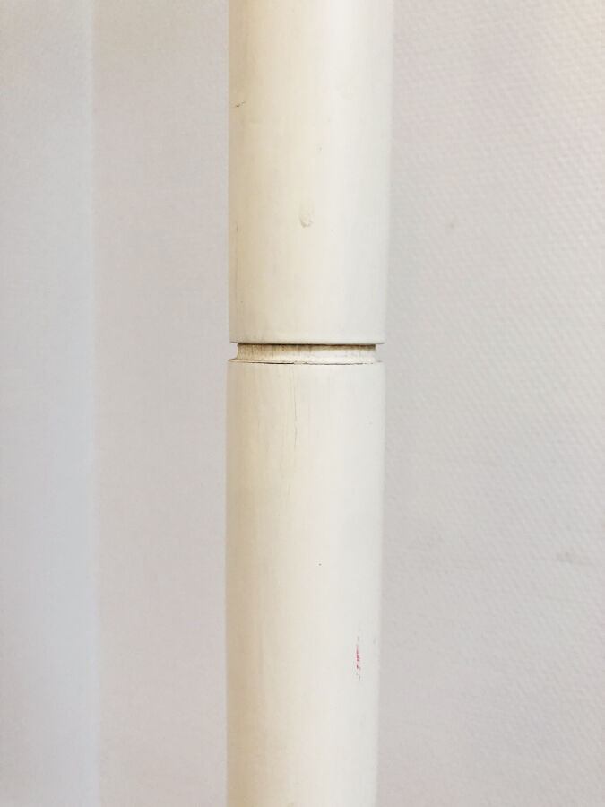Vintage coat rack in white wood, 1970