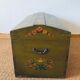 Large antique trunk hand-painted décor