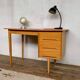Modernist desk in light chene vintage