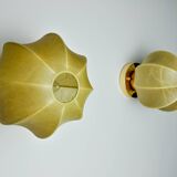Pair of “cocoon” wall lights, Italy, 1960