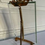Brass frame and beveled glass