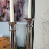 Pair of silver candlesticks
