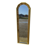 Hall mirror, gilded frame with fillets and fleur-de-lis.