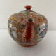 Teapot Satsuma porcelain polychrome décor signed Koshida around 1920