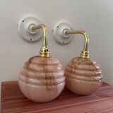 Pair of Art Deco wall lights
