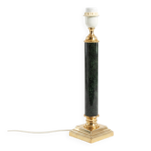 Deschuytener table lamp ref. 5308 green and gold, art deco