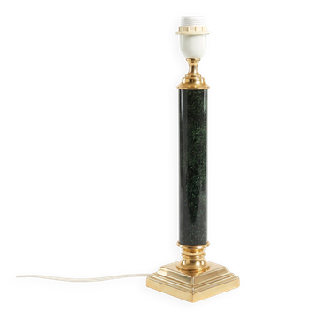 Deschuytener table lamp ref. 5308 green and gold, art deco
