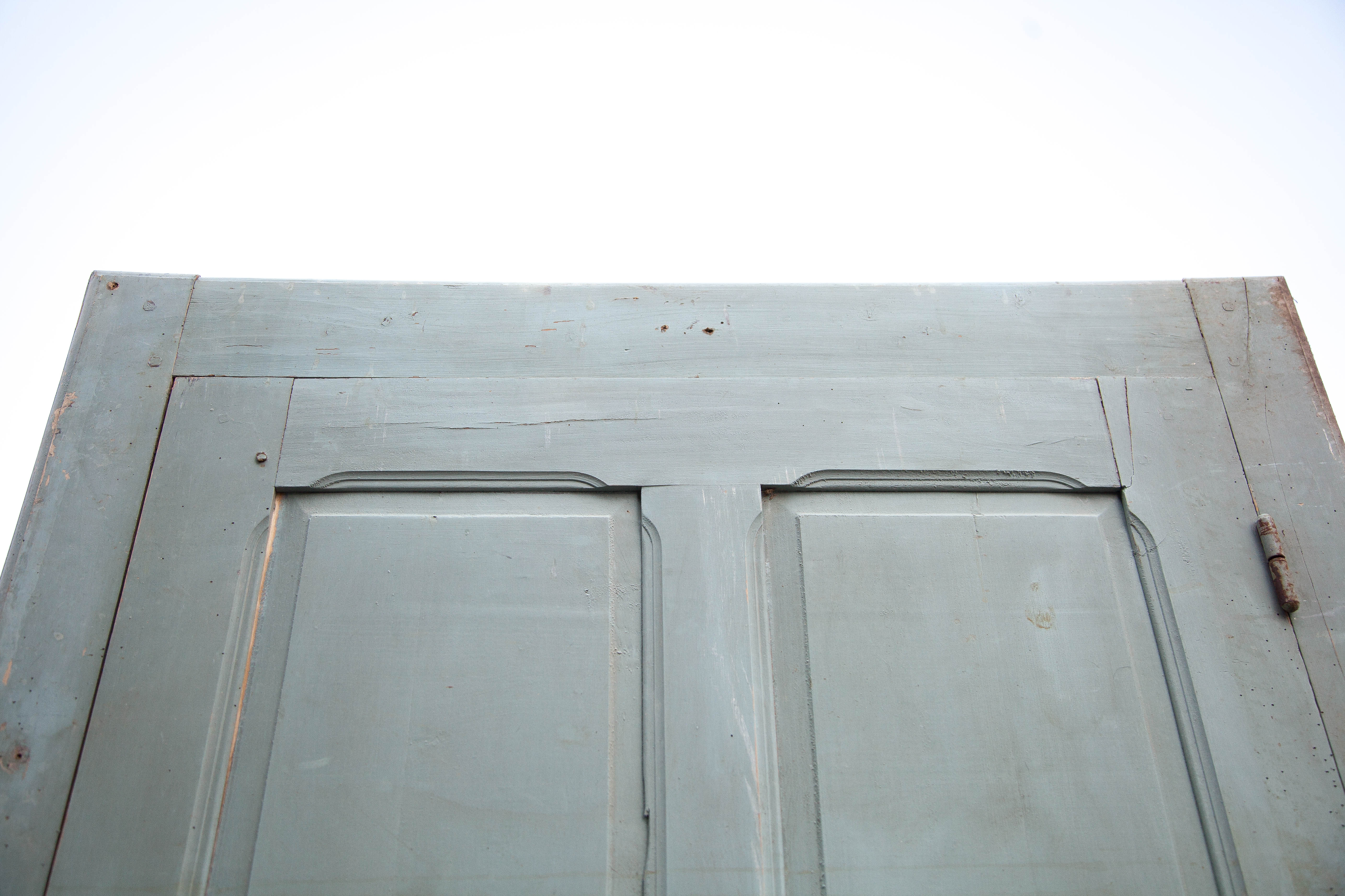 Old wooden door, wooden door, large vintage door