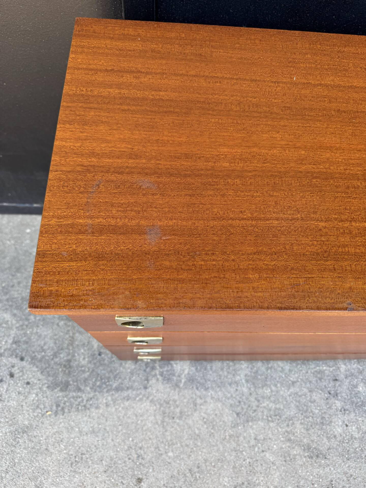 1960s teak Scandinavian style chest of drawers