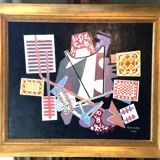 French school of the 20th century. framed oil on canvas signed Ramard and dated 1984