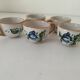 Set of 5 Italian mini painted earthenware cups – 1960s/1970s