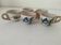 Set of 5 Italian mini painted earthenware cups – 1960s/1970s