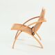 Gijs Bakker folding lounge chair rattan webbing for Castelijn, 1970s