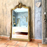 Old mirror with pediment nineteenth