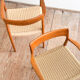Paire de chaises de salle à manger modèle 57 par Niels O. Møller en teck