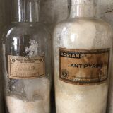 Set of 6 old apothecary bottles