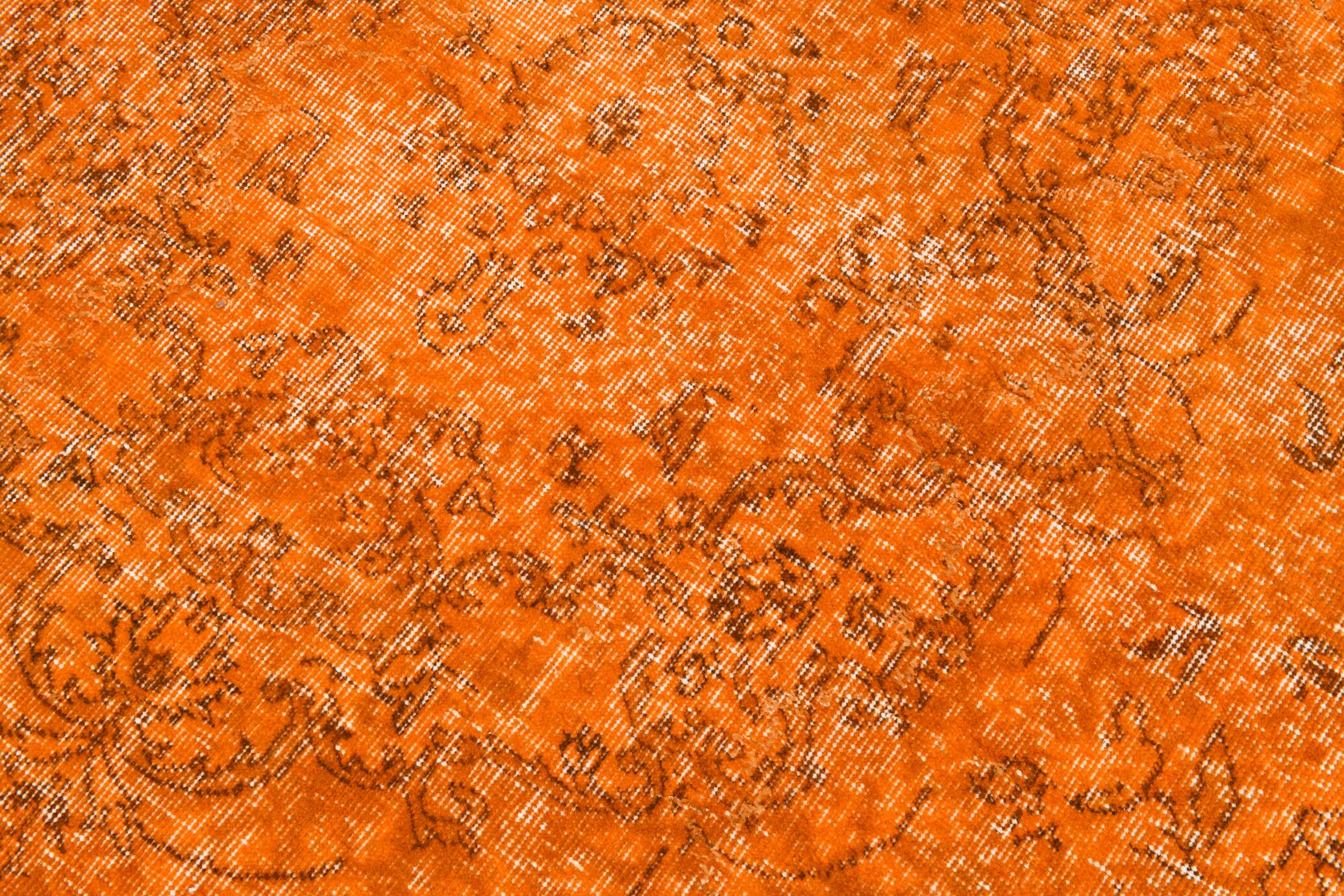 6x9 Pumpink orange vintage rug 181x287Cm SK 3400