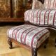 Louis Philippe style armchair with footrest from the 19th century.